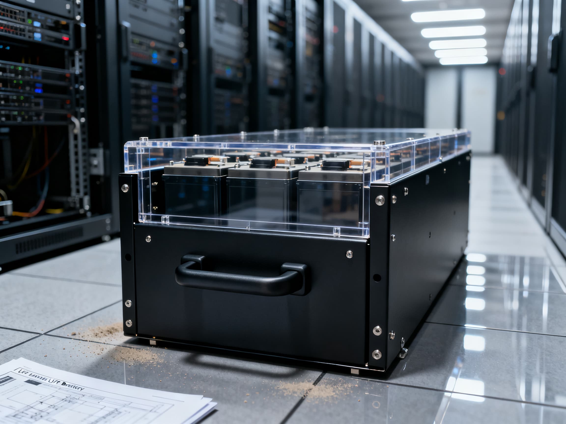 Commercial rack-mounted battery energy storage module